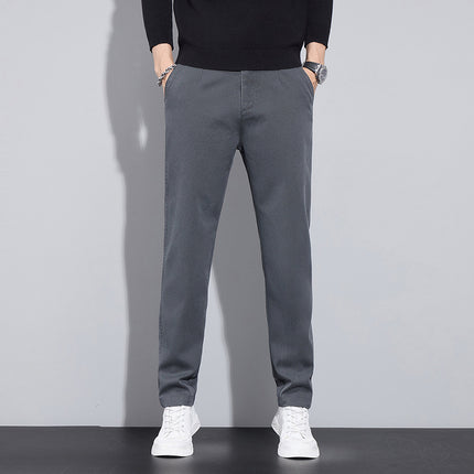 Cross-Border Trade Spring and Autumn New Lyocell Men's Versatile Light Business Casual Pants, Simple and Versatile