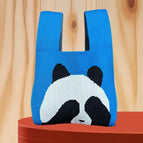 Face covering panda blue