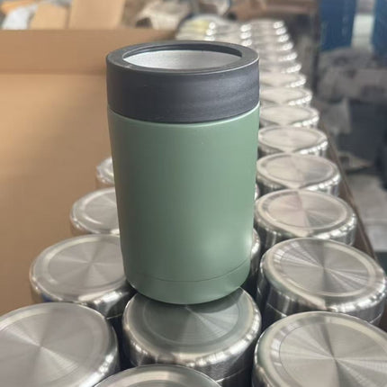 Cross-Border 12oz Double-Layer Vacuum Cold Storage Tank 304 Stainless Steel Beer Tank Outdoor Portable Car-Mounted Coke Tank Wholesale