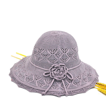 New Hat Women's Sun Hat Folding Large Cornice Hollow Sunscreen Sun Hat 2025 Outdoor Casual Fisherman Hat Basin Hat
