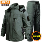 W upgraded thickened water-repellent jacket [military green] / 165