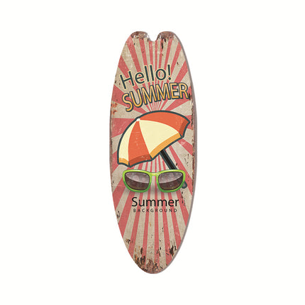 Cross-Border Surfboard Pendant Beach Leisure Wall Decoration Wooden Brand Hawaiian Party Supplies Scene Layout