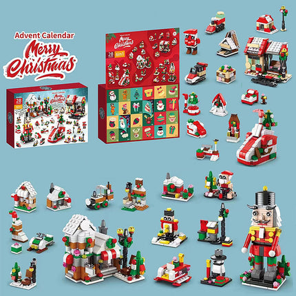 Compatible with Lego Christmas tree building blocks surprise blind box children assembled educational toys Christmas creative gift ornaments