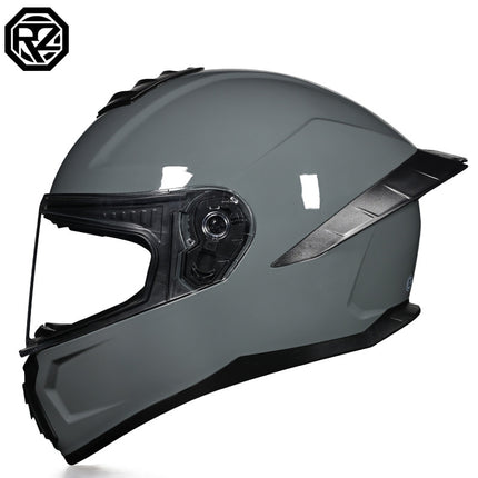 Orz3C Certified Motorcycle Helmet Men's and Women's Dual-Lens Full-Face Helmet Summer Personalized Tail Bluetooth Semi-Full Coverage