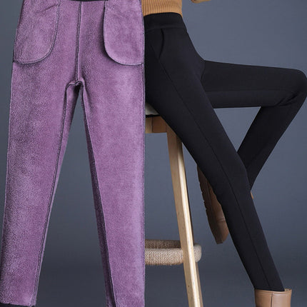 Cross-border Live High-end Aocado Base Magic Pants Women's Outer Wear Moisturizing Warm fleece-lined Thickened Slimming Leggings