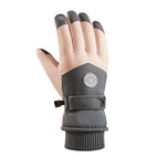 Round standard ski dark gray Pink women / Free size