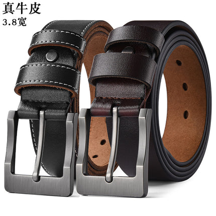Men's Genuine Leather Vintage Casual Pin Buckle Cowhide Belt, Men's Belt, Factory Wholesale Direct Sale, Versatile