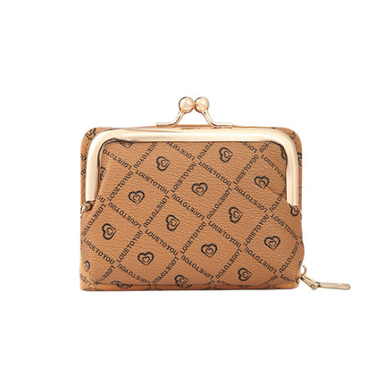 New Wallet Women's Fashion Zipper Short Coin Purse Large Capacity Coin Clip Bag Multi-Card Slot Card Holder Wallet
