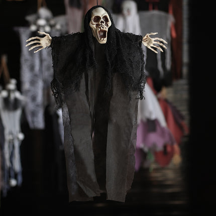 Halloween Hanging Ghost New Secret Room Haunted House Bar Decoration Props Horror Ghost Face Skull Hanging Ghost Pendant Wholesale