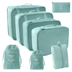 South Korea blue bundle mouth bag eight-piece set of seven-piece small bundle pocket]