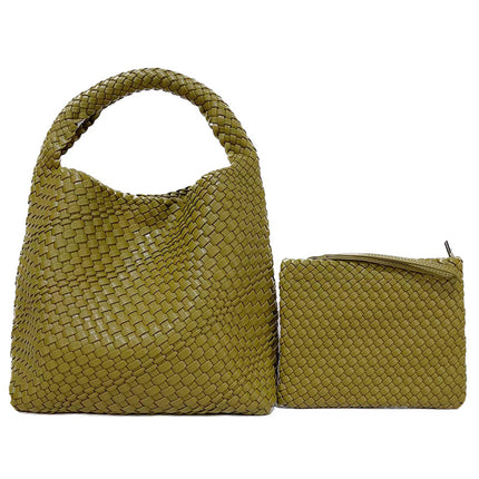 PU Woven Tote Bag / Sac Tressé PU