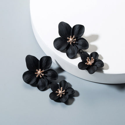 New Arrival All-Match Earrings Korean Style Geometric Flower Earrings Women's Ins Fashion European and American Earrings Jewelry earrings