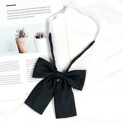 Japanese preppy style jk bow tie women's sailor suit wine red pink bow clothes accessories tie men