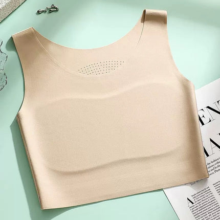 New Seamless Corset, Natural Cup Reduction, Invisible Fit, Wide Shoulder Straps, Comfortable Tube Top, Breathable Holes in the Back, Sweat-Wicking Wrap
