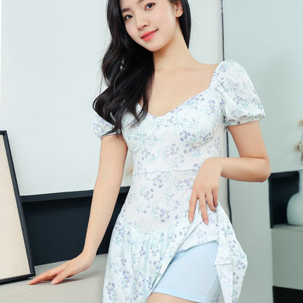 Floral Skirt Swimsuit / Maillot Jupe Floral