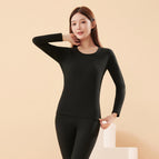 Black women's cashmere silk suit / M