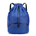 25 / Bottom shoe compartment/dry and wet separation/blue