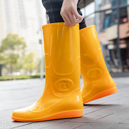 Special Rain Boots for Pig Farming, Anti-Stone and Debris Flats-Soled Anti-Slip High-Top Rain Boots for Men and Women, Special Water Shoes for Farms, Overshoes