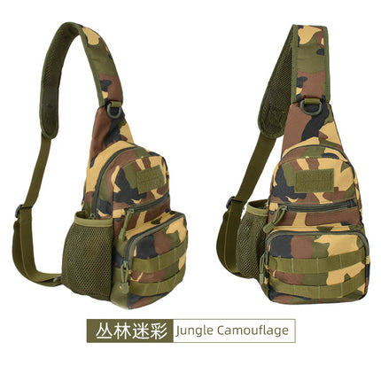 Men's Riding Outdoor Sports Bag Casual Shoulder Kettle Hanging Bag Portable Tactical Army Camouflage Water Bottle Chest Bag