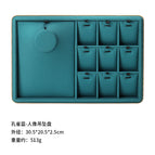 Peacock blue - portrait + pendant plate 30.5*20.5cm / 1