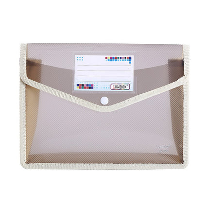 A4 File Bag Snap-Type Inch Student Stationery Office File Document Classification