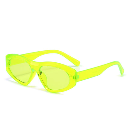 2022 new glasses cat eye small sunglasses European and American ins UV-proof beach simple sunglasses box