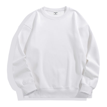 500g Imitation Cashmere Off-Shoulder Sweatshirt Custom Work Clothes Cultural Shirt Round Neck Hoodie Jacket with Logo Printed