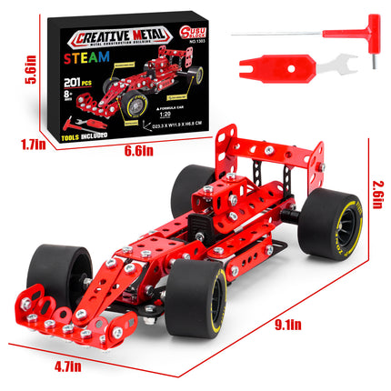 Cross-border metal military aircraft building blocks suit motorcycle fire engineering vehicle children's educational assembled toy model