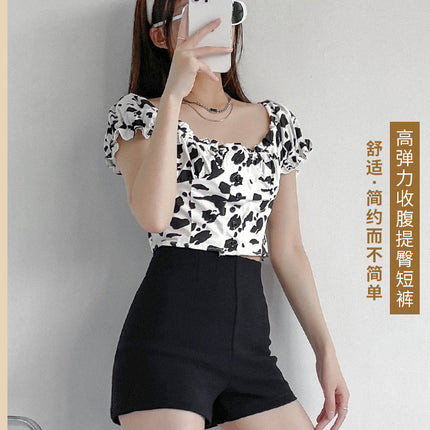 New style Yujie style sexy hot pants waist bag Korean style hip hot girl high summer casual women's split super shorts A- line skirt