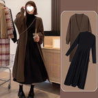 Brown jacket + dress / M recommendation [ 40-50kg ]
