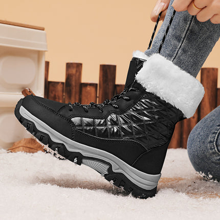 Cross-Border Travel Sports Northeast Large Size Snow Boots for Women Outdoor Mountaineering Travel High-Top Cotton Shoes Women's Mid-Calf Boots Winter