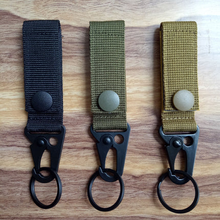 Outdoor Tactical Nylon Ribbon Hanging Buckle Multifunctional Mountaineering Buckle Eagle Beak Multi-purpose Belt Keychain