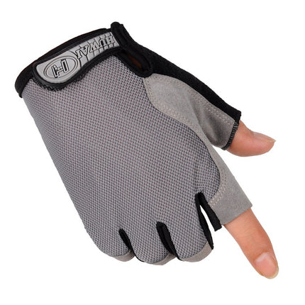 Cross-border Thin Half-finger Gloves Men's and Women's Riding Non-slip Quick-drying Sports Fitness Breathable Bicycle Gloves A01W