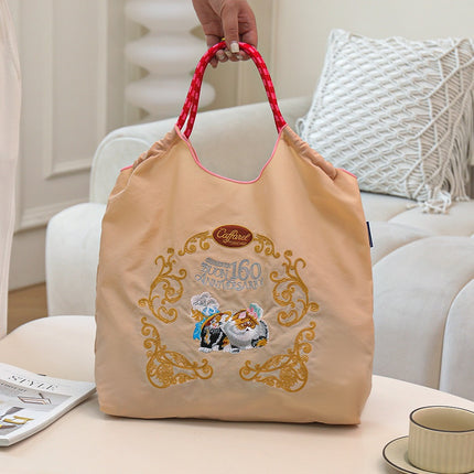 New Canvas Bag Embroidered Shopping Bag Tote Bag Large Capacity Bag Women's Handbag Crossbody Bag