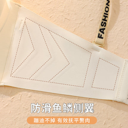 Shantou Underwear Women's Detachable Shoulder Strap Non-marking Steel Ring Push-up Small Chest Large Non-slip Bra