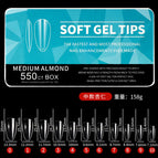 Medium Almond (550 pieces/box of glossy nail)
