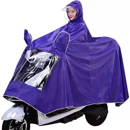 Raincoat for Electric Scooters, Single/Double Person, Enlarged and Thickened, Rainproof, Motorcycle Riding, Double Brim, Wholesale