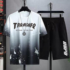 TAR White Gradient Splash Ink-suit / M