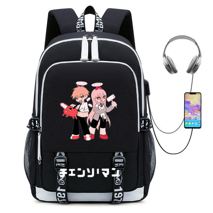 Anime Chainsaw Man Chainsaw Man peripheral schoolbag student male travel bag chain saw Man computer backpack