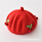 Cherry fruit beret-big red / 3-48 months