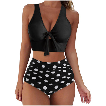 2023 bikini swimsuit women's European and American sexy bow AliExpress cross-border bikini swimsuit