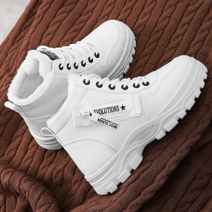 Women's Cotton Shoes Cross-Border Height-Increasing Shoes New Large Size Fashionable Cotton Boots Thick-Soled Comfortable Long Boots Cold-Proof Warm Boots