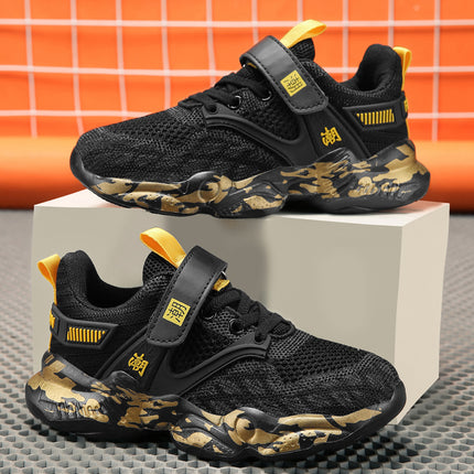 Boys' Single Mesh Sports Shoes, Teenagers, Boys, Junior High School Students, Children's Summer New Hollow Sandals