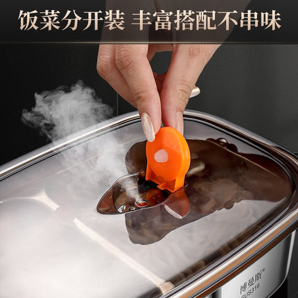 316 stainless steel micro vacuum fresh-keeping box lunch box large capacity office worker lunch box student portable lunch box suit