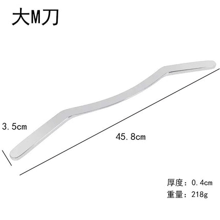 Factory direct stainless steel large heart-shaped scraping plate hand face scraping metal massage beauty tools wholesale