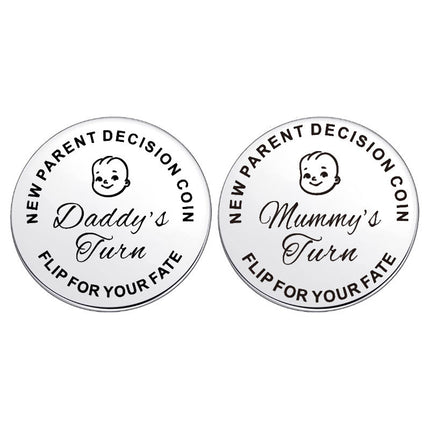 Carefully Selected New Amazon Baby Decision Coin Lucky Coin Toy Stainless Steel Coin Choices Encourage Friends Metal