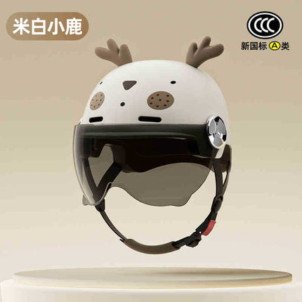 2025 new helmet electric car female cute new national standard 3C certification motorcycle hat summer