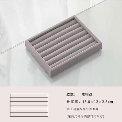 [Jewelry storage artifact] factory direct jewelry storage box jewelry storage plate earrings ring storage finishing