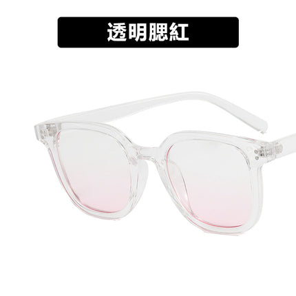 Retro Rice Nail Square 2022 K-Style Internet Celebrity Stylish Black Frame Brown Sunglasses Women's High-End Ins Sunglasses