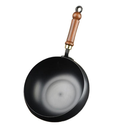 Authentic Ancient Belly Pot Authentic Zhangqiu Non-stick Iron Pot Small Wok Stir-fry Stew Soup Small Iron Pot Stew Pot Uncoated